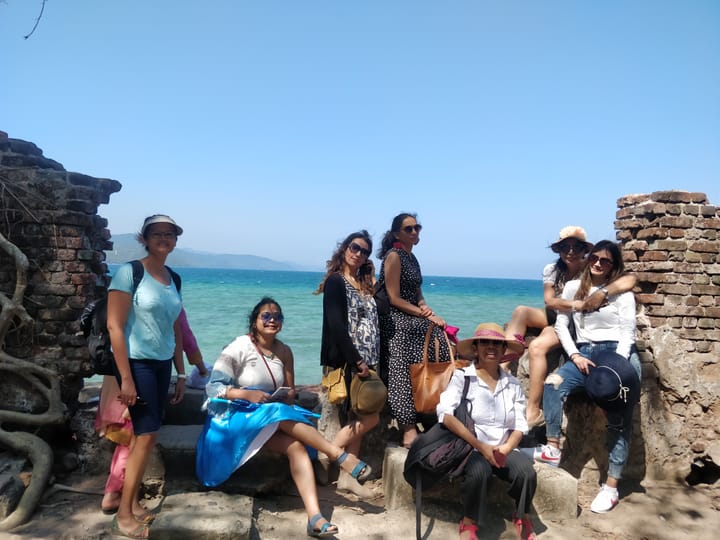 Group of people in Andamans 